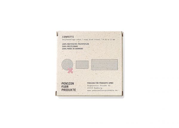Seifenablage CONFETTI rund
