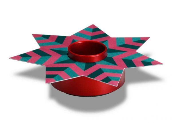 Tropfenfänger DRIP - Stern rot/grün metallic