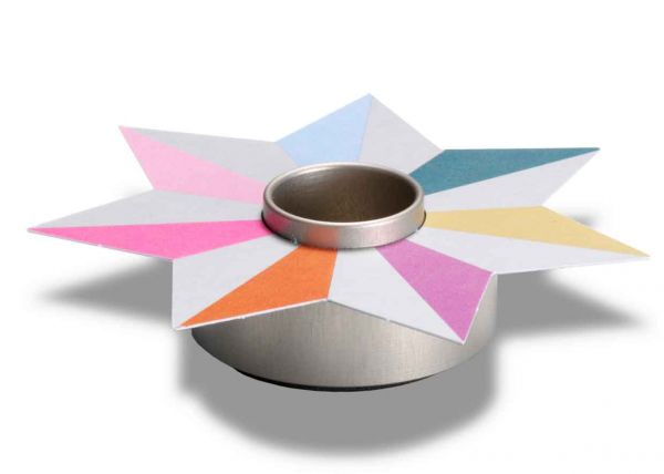 Tropfenfänger DRIP - Stern Regenbogen metallic