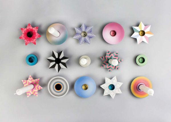 Tropfenfänger DRIP - Stern Regenbogen metallic