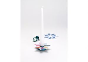 candleholder BELL - blue