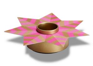 Tropfenfänger DRIP - Stern rosa/gold metallic