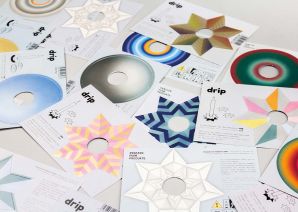 Tropfenfänger DRIP - Stern rosa/gold metallic